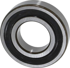 SKF - 35mm Bore Diam, 72mm OD, Double Seal Deep Groove Radial Ball Bearing - 17mm Wide, 1 Row, Round Bore, 15,300 Nm Static Capacity, 27,000 Nm Dynamic Capacity - All Tool & Supply