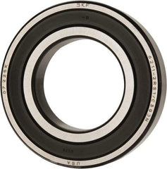 SKF - 55mm Bore Diam, 100mm OD, Double Seal Deep Groove Radial Ball Bearing - 21mm Wide, 1 Row, Round Bore, 29,000 Nm Static Capacity, 46,200 Nm Dynamic Capacity - All Tool & Supply