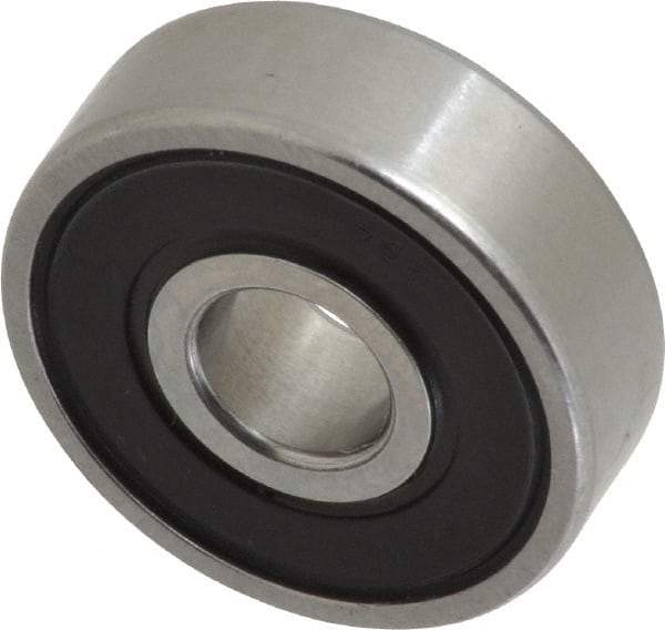 SKF - 7mm Bore Diam, 22mm OD, Double Seal Deep Groove Radial Ball Bearing - 7mm Wide, 1 Row, Round Bore, 1,370 Nm Static Capacity, 3,450 Nm Dynamic Capacity - All Tool & Supply