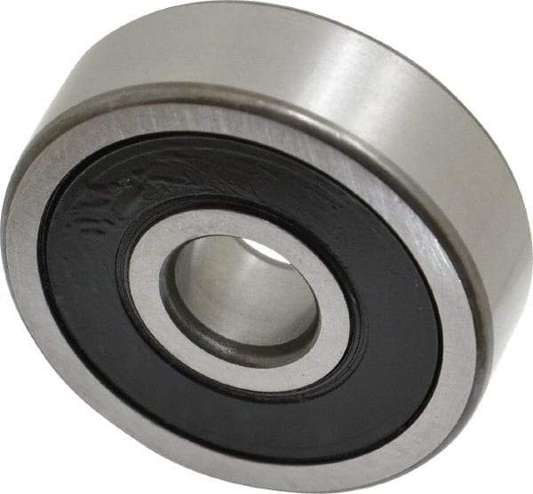 SKF - 10mm Bore Diam, 35mm OD, Double Seal Deep Groove Radial Ball Bearing - 11mm Wide, 1 Row, Round Bore, 3,400 Nm Static Capacity, 8,520 Nm Dynamic Capacity - All Tool & Supply