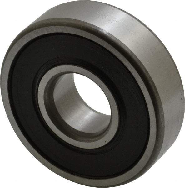 SKF - 15mm Bore Diam, 42mm OD, Double Seal Deep Groove Radial Ball Bearing - 13mm Wide, 1 Row, Round Bore, 5,400 Nm Static Capacity, 11,900 Nm Dynamic Capacity - All Tool & Supply