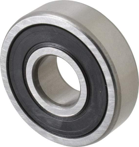 SKF - 17mm Bore Diam, 47mm OD, Double Seal Deep Groove Radial Ball Bearing - 14mm Wide, 1 Row, Round Bore, 6,550 Nm Static Capacity, 14,300 Nm Dynamic Capacity - All Tool & Supply