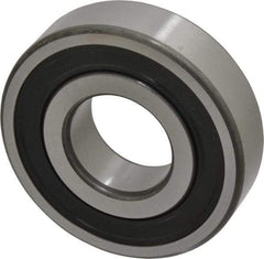 SKF - 30mm Bore Diam, 72mm OD, Double Seal Deep Groove Radial Ball Bearing - 19mm Wide, 1 Row, Round Bore, 16,000 Nm Static Capacity, 29,600 Nm Dynamic Capacity - All Tool & Supply