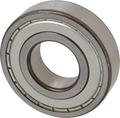 SKF - 35mm Bore Diam, 80mm OD, Double Shield Deep Groove Radial Ball Bearing - 21mm Wide, 1 Row, Round Bore, 19,000 Nm Static Capacity, 35,100 Nm Dynamic Capacity - All Tool & Supply