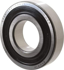 SKF - 45mm Bore Diam, 100mm OD, Double Seal Deep Groove Radial Ball Bearing - 25mm Wide, 1 Row, Round Bore, 31,500 Nm Static Capacity, 55,300 Nm Dynamic Capacity - All Tool & Supply