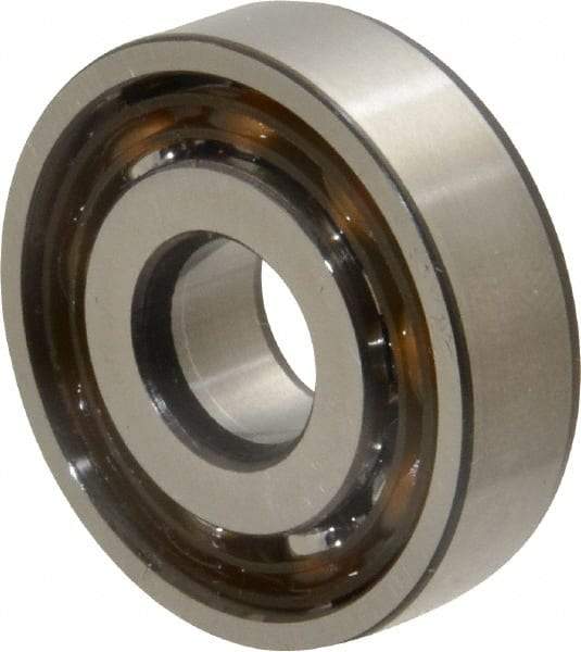 SKF - 10mm Bore Diam, 30mm OD, Open Angular Contact Radial Ball Bearing - 9mm Wide, 1 Row, Round Bore, 3,350 Lb Static Capacity, 7,020 Lb Dynamic Capacity - All Tool & Supply