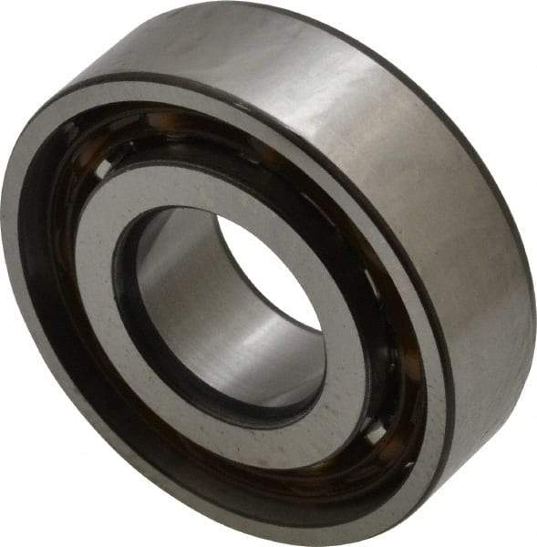 SKF - 15mm Bore Diam, 35mm OD, Open Angular Contact Radial Ball Bearing - 11mm Wide, 1 Row, Round Bore, 4,800 Lb Static Capacity, 8,840 Lb Dynamic Capacity - All Tool & Supply