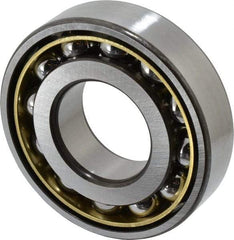 SKF - 40mm Bore Diam, 90mm OD, Open Angular Contact Radial Ball Bearing - 23mm Wide, 1 Row, Round Bore, 30,500 Lb Static Capacity, 49,400 Lb Dynamic Capacity - All Tool & Supply