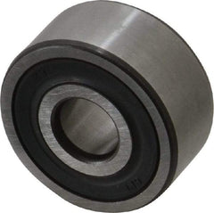 SKF - 10mm Bore Diam, 30mm OD, Double Seal Angular Contact Radial Ball Bearing - 14mm Wide, 2 Rows, Round Bore, 4,300 Lb Static Capacity, 7,610 Lb Dynamic Capacity - All Tool & Supply