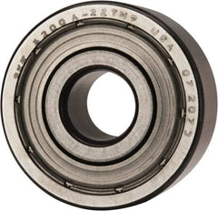 SKF - 10mm Bore Diam, 30mm OD, Double Shield Angular Contact Radial Ball Bearing - 14mm Wide, 2 Rows, Round Bore, 4,300 Lb Static Capacity, 7,610 Lb Dynamic Capacity - All Tool & Supply