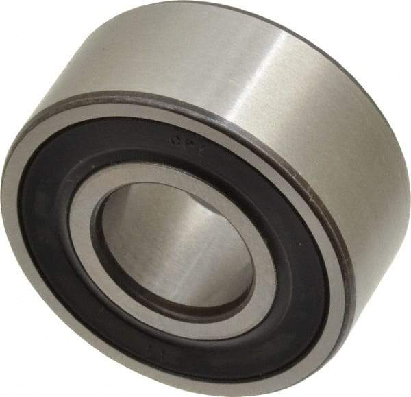 SKF - 17mm Bore Diam, 40mm OD, Double Seal Angular Contact Radial Ball Bearing - 17.5mm Wide, 2 Rows, Round Bore, 8,800 Lb Static Capacity, 14,300 Lb Dynamic Capacity - All Tool & Supply