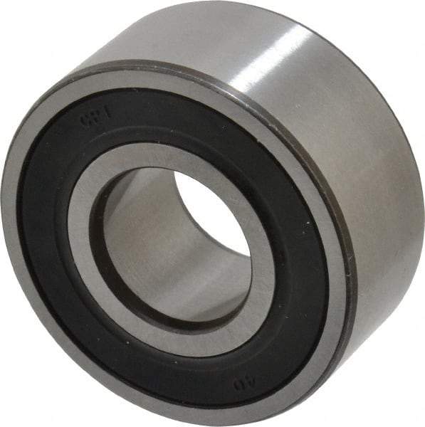 SKF - 17mm Bore Diam, 40mm OD, Double Seal Angular Contact Radial Ball Bearing - 17.5mm Wide, 2 Rows, Round Bore, 8,800 Lb Static Capacity, 14,300 Lb Dynamic Capacity - All Tool & Supply