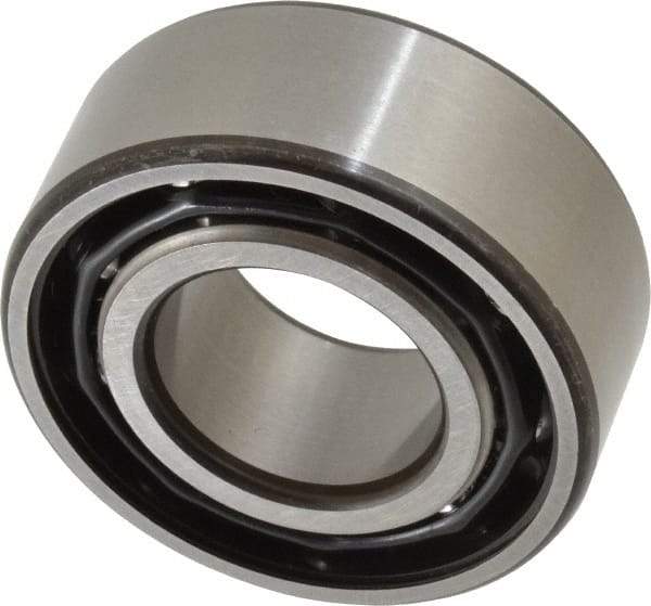 SKF - 25mm Bore Diam, 52mm OD, Open Angular Contact Radial Ball Bearing - 20.6mm Wide, 2 Rows, Round Bore, 14,300 Lb Static Capacity, 20,800 Lb Dynamic Capacity - All Tool & Supply