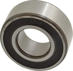 SKF - 25mm Bore Diam, 52mm OD, Double Seal Angular Contact Radial Ball Bearing - 20.6mm Wide, 2 Rows, Round Bore, 14,300 Lb Static Capacity, 20,800 Lb Dynamic Capacity - All Tool & Supply