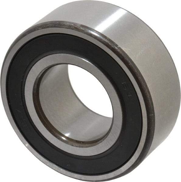 SKF - 25mm Bore Diam, 52mm OD, Double Seal Angular Contact Radial Ball Bearing - 20.6mm Wide, 2 Rows, Round Bore, 14,300 Lb Static Capacity, 20,800 Lb Dynamic Capacity - All Tool & Supply