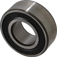 SKF - 35mm Bore Diam, 72mm OD, Double Seal Angular Contact Radial Ball Bearing - 27mm Wide, 2 Rows, Round Bore, 27,500 Lb Static Capacity, 37,700 Lb Dynamic Capacity - All Tool & Supply