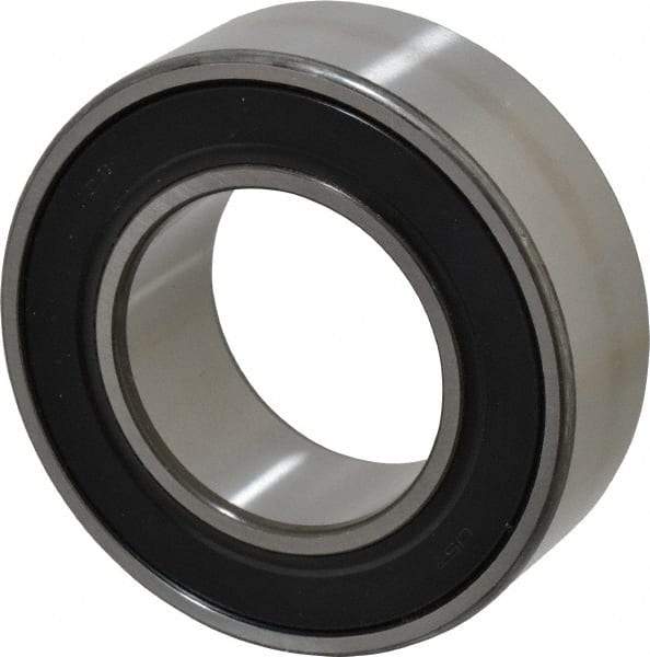 SKF - 50mm Bore Diam, 90mm OD, Double Seal Angular Contact Radial Ball Bearing - 30.2mm Wide, 2 Rows, Round Bore, 39,000 Lb Static Capacity, 48,800 Lb Dynamic Capacity - All Tool & Supply