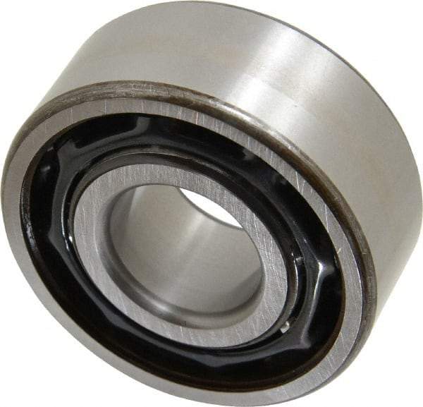 SKF - 25mm Bore Diam, 62mm OD, Open Angular Contact Radial Ball Bearing - 25.4mm Wide, 2 Rows, Round Bore, 20,400 Lb Static Capacity, 30,700 Lb Dynamic Capacity - All Tool & Supply