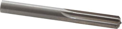 Hertel - 0.442" Solid Carbide 6 Flute Chucking Reamer - Straight Flute, 0.442" Straight Shank, 1-3/8" Flute Length, 4" OAL - All Tool & Supply