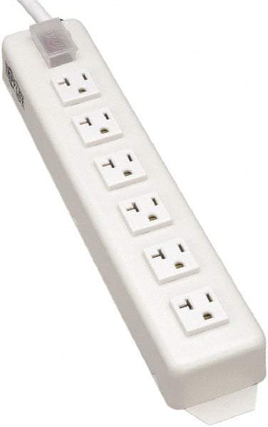 Tripp-Lite - 6 Outlets, 120 VAC15 Amps, 15' Cord, Power Outlet Strip - Keyhole, Tab Mount, 5-15/20R NEMA Configuration, 13-3/4" Strip - All Tool & Supply