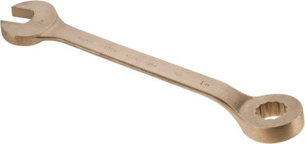 Ampco - 1-3/4" 12 Point Offset Combination Wrench - 15° Offset Angle, 22-3/4" OAL, Aluminum Bronze, Plain Finish - All Tool & Supply