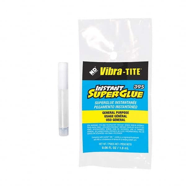 Vibra-Tite - 1.8 mL Tube, General Purpose, Clear Instant Adhesive - All Tool & Supply