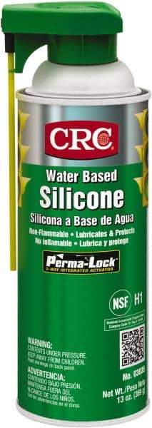 CRC - 16 oz Aerosol Silicone Lubricant - White, 0°F to 400°F, Food Grade - All Tool & Supply