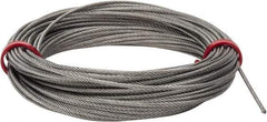 Value Collection - 1/16" Diam, Aircraft Cable - 480 Lb Breaking Strength, 7 x 7 Strand Core - All Tool & Supply