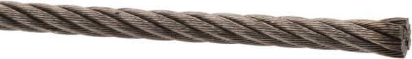 Value Collection - 3/16" Diam, Aircraft Cable - 3,700 Lb Breaking Strength, 7 x 19 Strand Core - All Tool & Supply