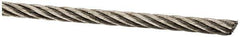 Value Collection - 1/8" Diam, Aircraft Cable - 1,760 Lb Breaking Strength, 7 x 19 Strand Core - All Tool & Supply