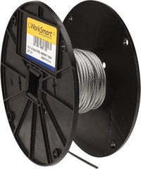 Value Collection - 1/8" Diam, Aircraft Cable - 1,760 Lb Breaking Strength, 7 x 19 Strand Core - All Tool & Supply