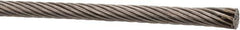 Value Collection - 3/16" Diam, Aircraft Cable - 4,700 Lb Breaking Strength, 1 x 19 Single Strand - All Tool & Supply