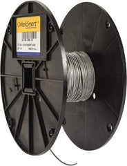 Value Collection - 1/16" x 3/64" Diam, Aircraft Cable - 270 Lb Breaking Strength, 7 x 7 Strand Core, Nylon Coating - All Tool & Supply