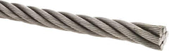 Value Collection - 5/8" Diam, Steel Wire Rope - 30,000 Lb Breaking Strength, 6 x 19 IWRC - All Tool & Supply