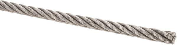 Value Collection - 5/16" Diam, Steel Wire Rope - 7,660 Lb Breaking Strength, 6 x 19 IWRC - All Tool & Supply