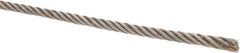 Value Collection - 3/16" Diam, Steel Wire Rope - 2,770 Lb Breaking Strength, 6 x 19 IWRC - All Tool & Supply