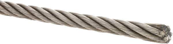 Value Collection - 1/2" Diam, Steel Wire Rope - 19,260 Lb Breaking Strength, 6 x 19 IWRC - All Tool & Supply