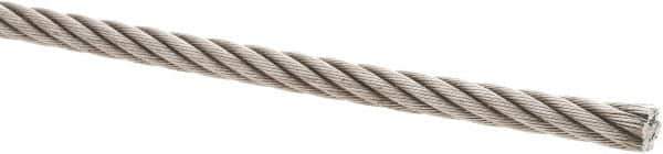 Value Collection - 5/16" Diam, Steel Wire Rope - 8,240 Lb Breaking Strength, 6 x 19 IWRC - All Tool & Supply