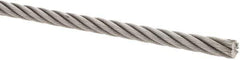 Value Collection - 3/8" Diam, Steel Wire Rope - 11,800 Lb Breaking Strength, 6 x 19 IWRC - All Tool & Supply