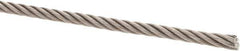 Value Collection - 1/4" Diam, Steel Wire Rope - 4,940 Lb Breaking Strength, 6 x 37 IWRC - All Tool & Supply