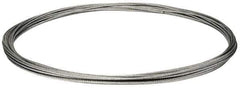 Value Collection - 3/16" Diam, Galvanized Steel Wire Rope - 4,200 Lb Breaking Strength, 7 x 19 Strand Core - All Tool & Supply