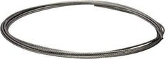 Value Collection - 1/4" Diam, Galvanized Steel Wire Rope - 7,000 Lb Breaking Strength, 7 x 19 Strand Core - All Tool & Supply