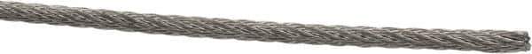 Value Collection - 3/32" Diam, Aircraft Cable - 920 Lb Breaking Strength, 7 x 7 Strand Core - All Tool & Supply