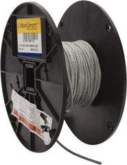 Value Collection - 1/8" Diam, Aircraft Cable - 1,700 Lb Breaking Strength, 7 x 7 Strand Core - All Tool & Supply