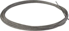 Value Collection - 1/4" Diam, Aircraft Cable - 6,100 Lb Breaking Strength, 7 x 7 Strand Core - All Tool & Supply