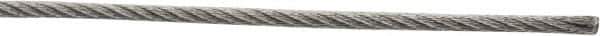 Value Collection - 1/16" Diam, Aircraft Cable - 480 Lb Breaking Strength, 7 x 7 Strand Core - All Tool & Supply