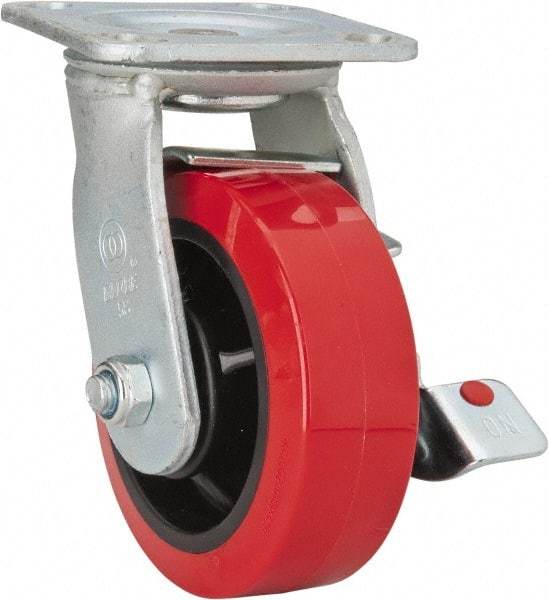 Value Collection - Tool Box Polypropylene Caster - 6-5/8" Wide x 4-5/8" Deep x 4" High, Red, For 41" Roller Cabinets - All Tool & Supply