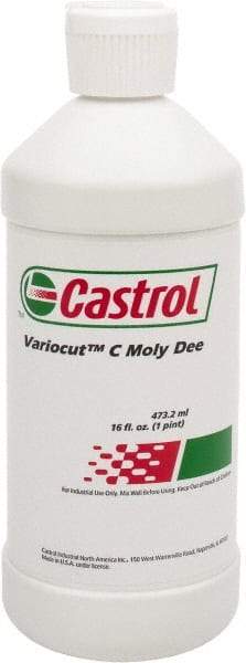 Castrol - Variocut C Moly Dee, 16 oz Bottle Cutting & Tapping Fluid - Straight Oil - All Tool & Supply
