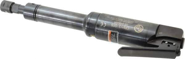 Chicago Pneumatic - 1/4" Collet, Straight Handle, Straight Air Die Grinder - 25,000 RPM, Side Exhaust, 31.79 CFM, 1 hp, 6.21 bar, 1/4" Inlet - All Tool & Supply