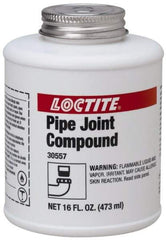 Loctite - 16 Fluid Ounce Brush Top Can, Medium Strength Brown Chemical Pipe Thread Sealant - Series 5117 - All Tool & Supply